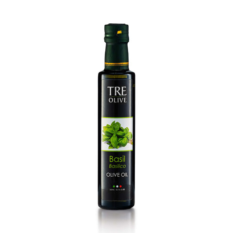 Basil Infused Olive Oil (250ml bottle)