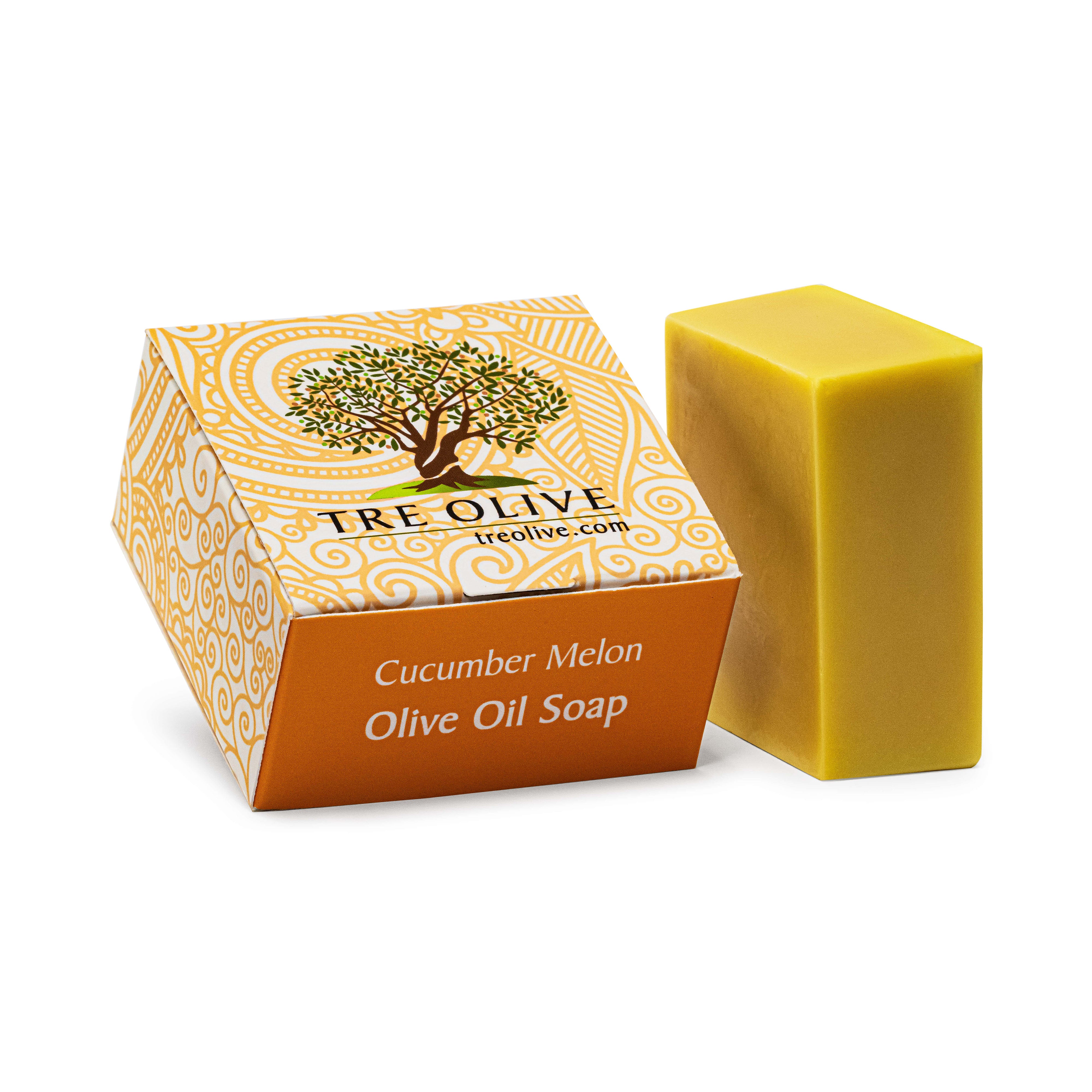 Extra Virgin Olive Oil And Cucumber Melon Soap Tre Olive