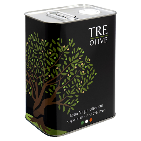 2 liter tin of extra virgin olive oil