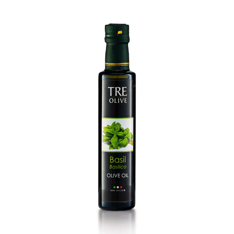 Basil Infused Olive Oil (250ml bottle)